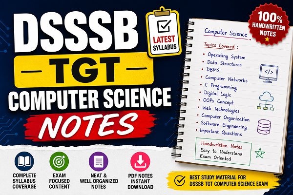 DSSSB TGT Computer Science Handwritten Notes (Latest Syllabus ...