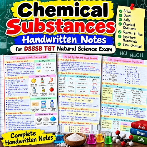 Chemical Substances Notes for Dsssb Tgt Natural Science